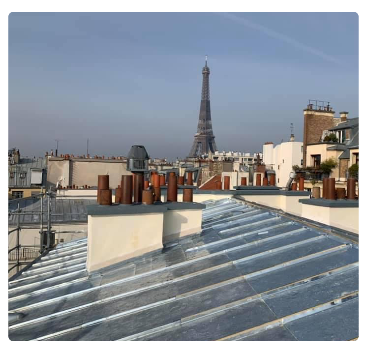 Couvreurs charpentier spécialisée en étanchéité gouttières zinc et tuile ardoise à Paris 75
